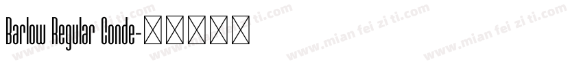 Barlow Regular Conde字体转换